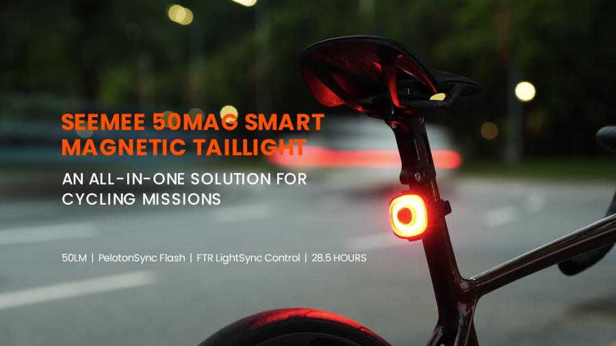 Magicshine SEEMEE 50 MAG Smart Magnetic Rear Light - 50 Lumens - Cyclop.in