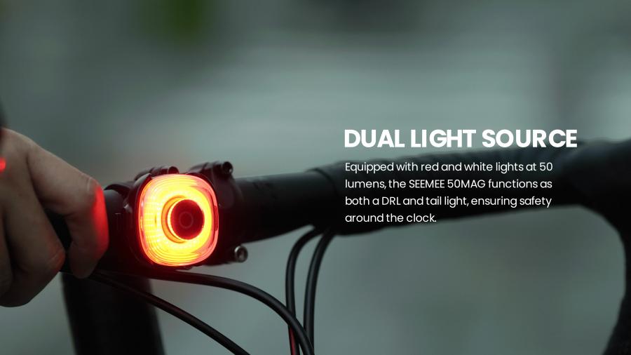 Magicshine SEEMEE 50 MAG Smart Magnetic Rear Light - 50 Lumens - Cyclop.in