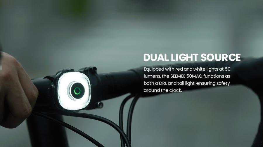 Magicshine SEEMEE 50 MAG Smart Magnetic Rear Light - 50 Lumens - Cyclop.in