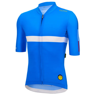 Santini Tour De France Maillot Jaune Bonette Jersey - Print - Cyclop.in