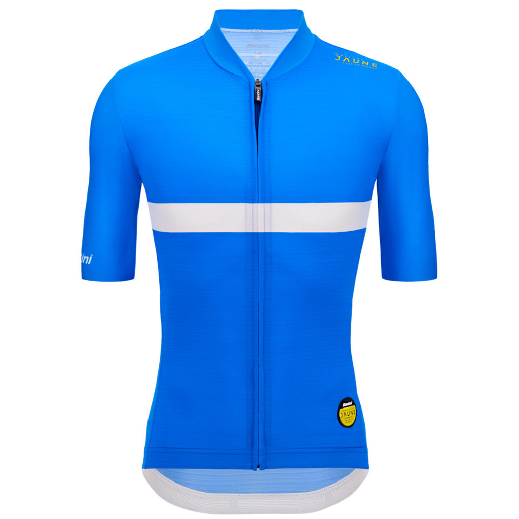 Santini Tour De France Maillot Jaune Bonette Jersey - Print - Cyclop.in