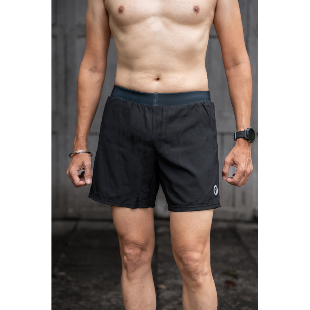 Apace Carbon Men's 5 inch Running Shorts - Black - Cyclop.in