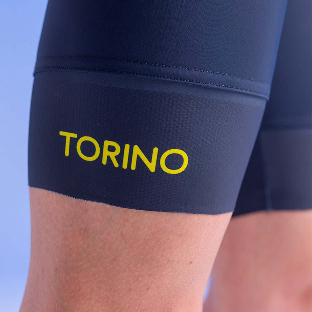 Sanitini Tour De France Torino Bibshorts - Navy Blue - Cyclop.in