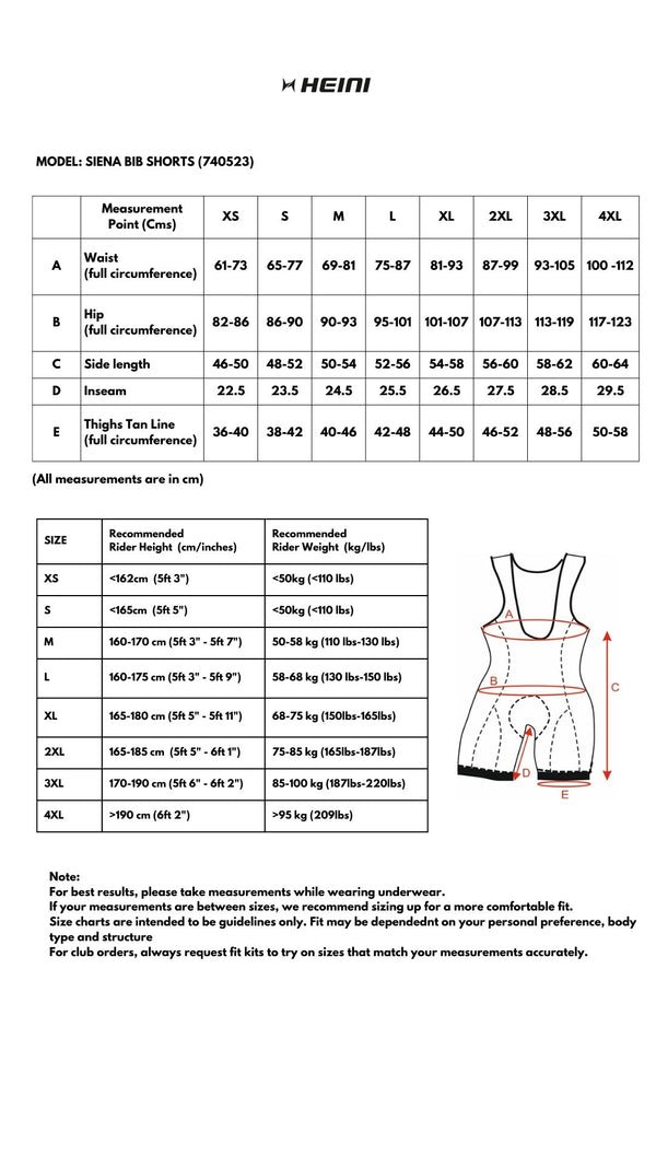 Heini Siena 413 Women's Bib Short - Cyclop.in