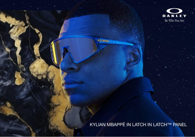 Oakley Latch™ Panel Prizm Tungsten Lenses, Transparent Stonewash Frame (Kylian Mbappé Signature Series) - Cyclop.in