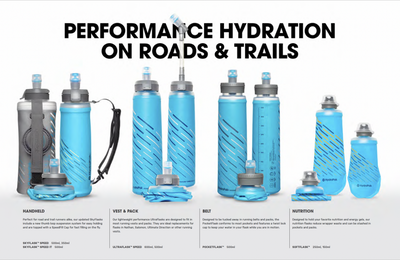 Hydrapak Softflask Foldable Bottle - Malibu Blue - Cyclop.in