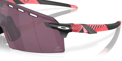 Oakley Encoder Strike Prizm Road Black Lenses,  Pink Stripes Frame (Giro d'Italia Collection) - Cyclop.in