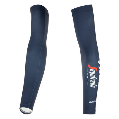 Santini Trek - Segafredo Arm Winterwear - Nautica Blue - Cyclop.in