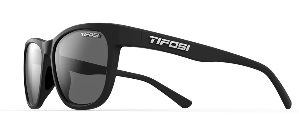 Tifosi Swank Polarized Sunglasses - Smoke Satin Black - Cyclop.in