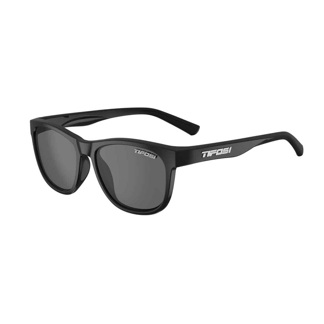 Tifosi Swank Polarized Sunglasses - Smoke Satin Black - Cyclop.in