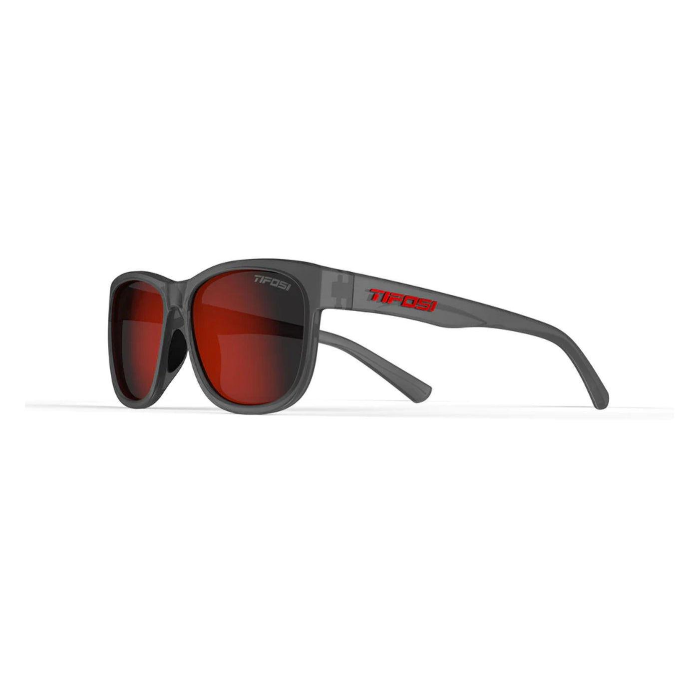 Tifosi Swank XL Sunglasses - Satin Vapor Smoke Red - Cyclop.in