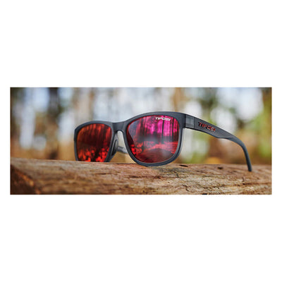 Tifosi Swank XL Sunglasses - Satin Vapor Smoke Red - Cyclop.in