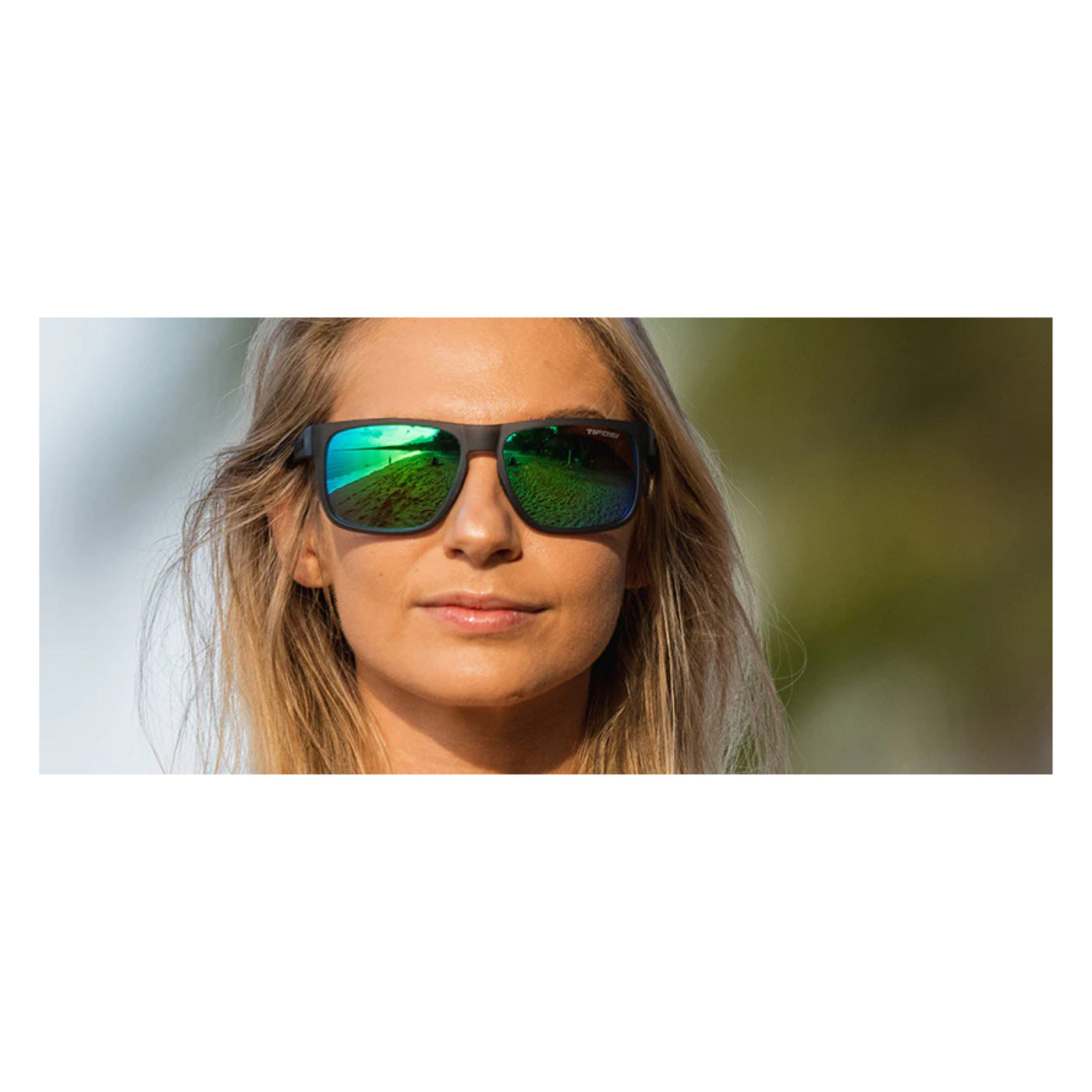 Tifosi Swick Sunglasses - Satin Vapor, Emerald Polarized - Cyclop.in