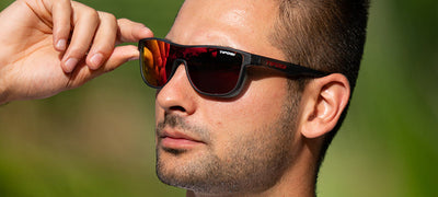 Tifosi Sizzle Sunglasses - Satin Vapor/Smoke Red - Cyclop.in