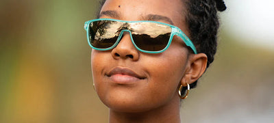 Tifosi Sizzle Teal Dune Sunglasses - Gold Mirror - Cyclop.in