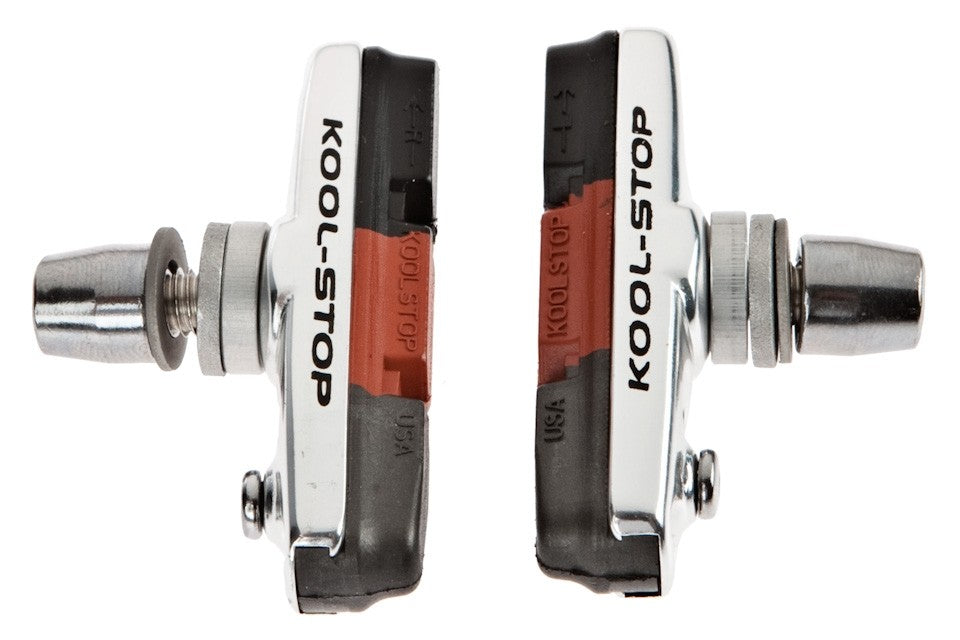 Kool-Stop Cross Pad Brake Shoe : Threaded Holder, Triple Compound - Cyclop.in