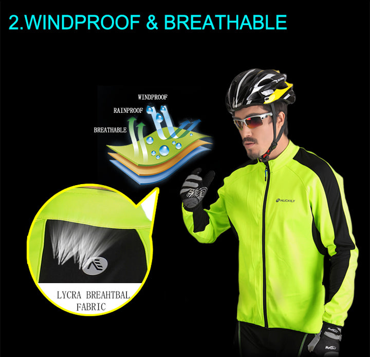 Nuckily NJ604 Men s High Quality Fleece Winter Cycling Jacket Buy Online in India from Cyclop.in