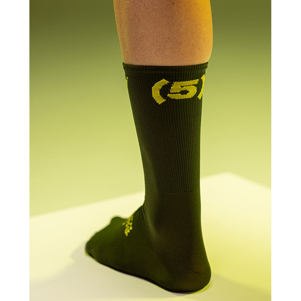 Santini Tour De France Arenberg Socks - Olive Green - Cyclop.in