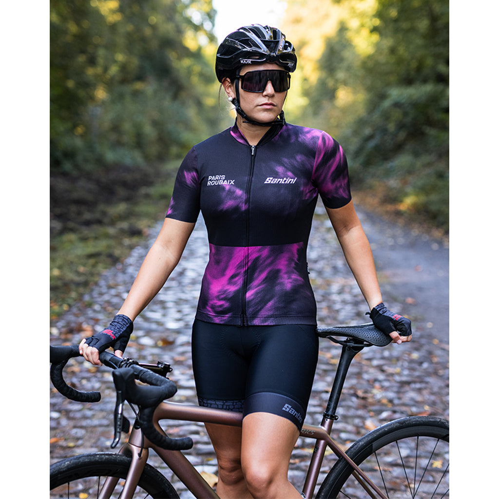 Buy Santini Womens TDF Paris Roubaix Enfer Du Nord Jersey Print Cyclop.in