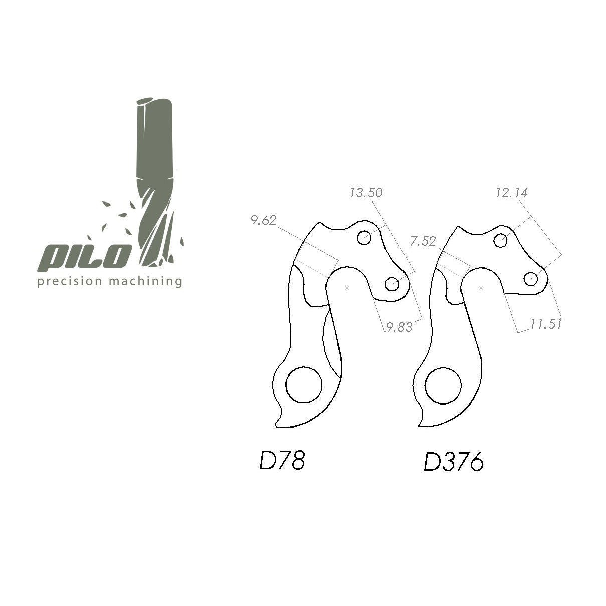 Pilo D78 Derailleur Hanger - Cyclop.in