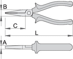 Unior Long Flat Nose Pliers - Cyclop.in