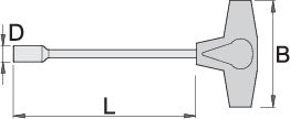 Unior Socket Wrench With T-Handle 5.5 - Cyclop.in